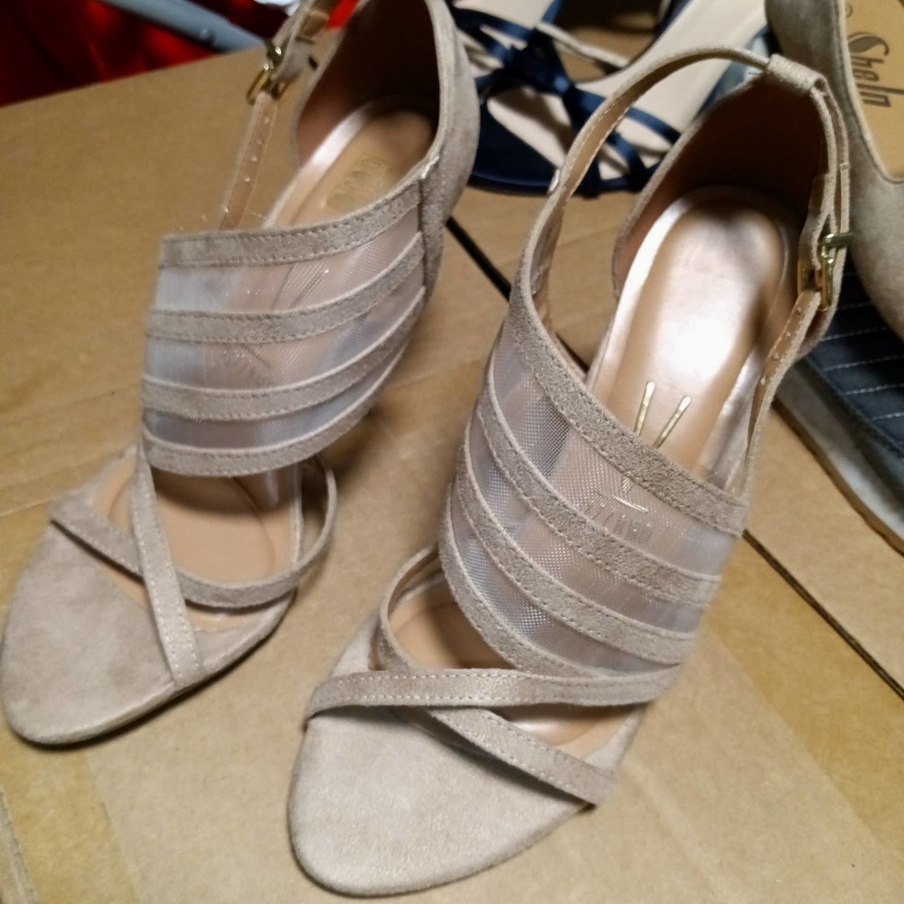 Vizzano Women's Strappy Mesh Heels Size 10